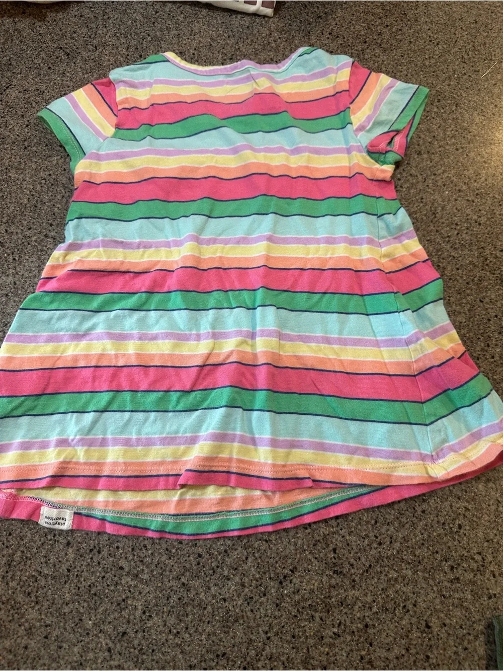 GAP Striped Ruffle shirtPastel Rainbow